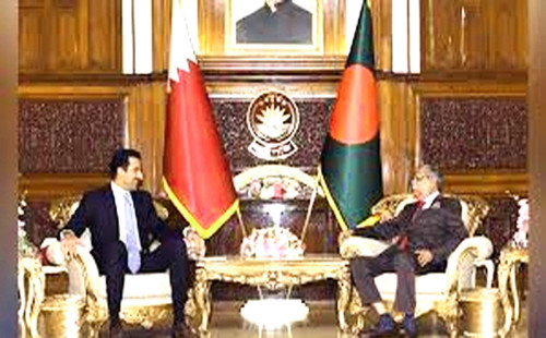 অর্থনৈতিক অঞ্চলে কাতারের বিনিয়োগ চেয়েছেন রাষ্ট্রপতি