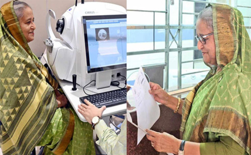 টিকিট কেটে হাসপাতালে চোখ দেখালেন প্রধানমন্ত্রী 