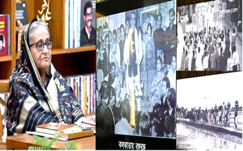 বঙ্গবন্ধুর জীবনীভিত্তিক ডকুমেন্টারি ‘কলকাতায় মুজিব’ এর খসড়া কপি অবলোকন প্রধানমন্ত্রীর 