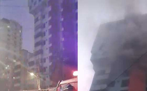 পল্টনের ফায়েনাজ টাওয়ারে আগুন, নিয়ন্ত্রণে ৫ ইউনিট 