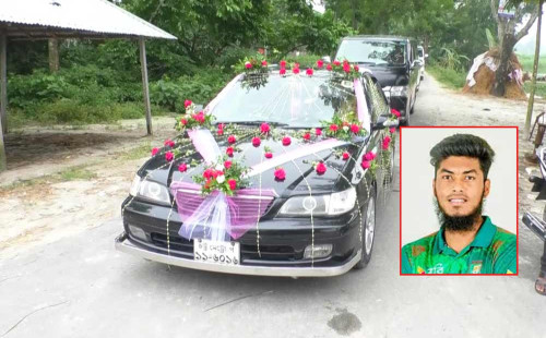 আড়ালে বিয়ের আনুষ্ঠানিকতা সারলেন ক্রিকেটার রিশাদ 