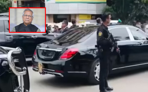 প্রটোকল নিয়েই যানজটে বসে থাকলেন ড. ইউনূস 