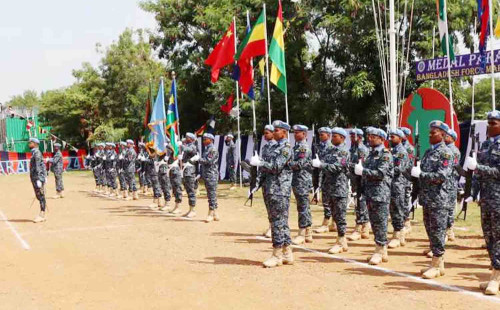 দক্ষিণ সুদানে শান্তিরক্ষা পদক পেলেন নৌবাহিনীর ২০০ সদস্য 