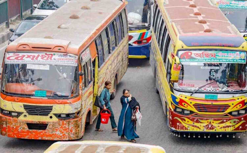 মাঝ রাস্তায় যাত্রী ওঠা-নামা বন্ধের নির্দেশ 