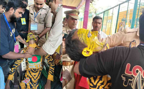 গ্যালারিতে ভারতীয় দর্শকদের হামলায় হাসপাতালে টাইগার রবি
