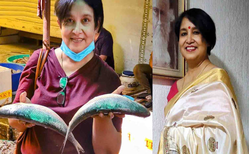 ২ হাজার রুপি কেজিতে ভারতে বাংলাদেশের ইলিশ কিনলেন তসলিমা নাসরিন 