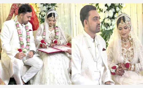 শিরিন শিলার জীবনে নতুন অধ্যায়: ঘরোয়াভাবে বিয়ে করলেন নায়িকা