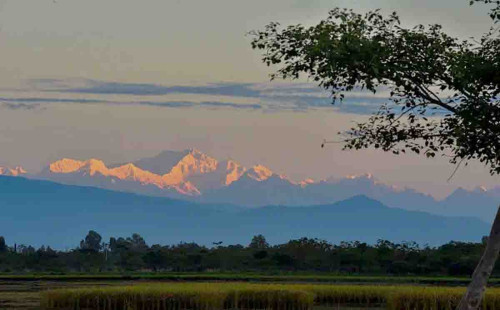 তেঁতুলিয়ায় কাঞ্চনজংঘার মুগ্ধতা